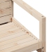 Juego de muebles de jardín 3 piezas madera maciza de pino