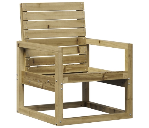 Juego de muebles de jardín 3 pzas madera de pino impregnada