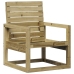 Juego de muebles de jardín 3 pzas madera de pino impregnada