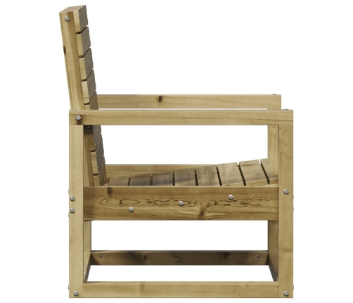 Juego de muebles de jardín 3 pzas madera de pino impregnada