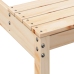 Mesa de picnic madera maciza de pino 110x134x75 cm