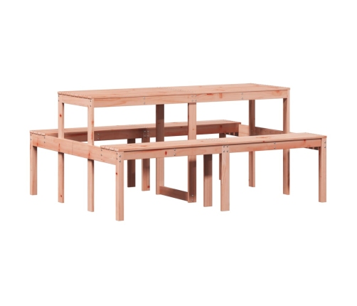 Mesa de pícnic madera maciza Douglas 160x134x75 cm