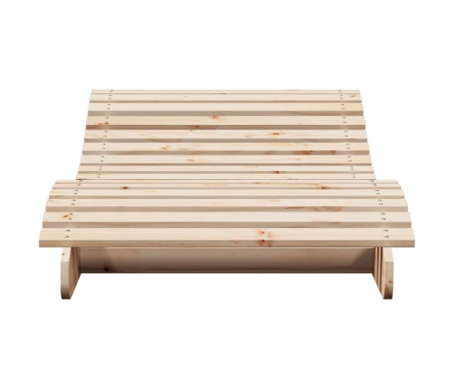 vidaXL Tumbona de madera maciza de pino 205x80x31,5 cm