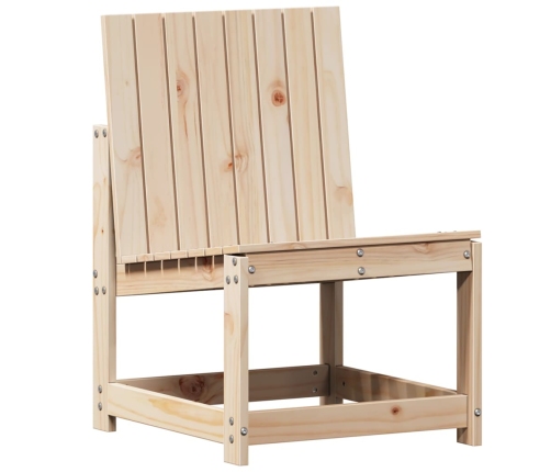 Silla de jardín de madera maciza de pino 50,5x55x77 cm