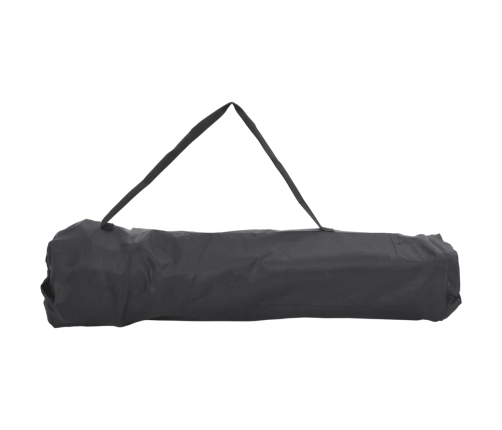 Sillas de camping con bolsillo plegables 2 unidades negro