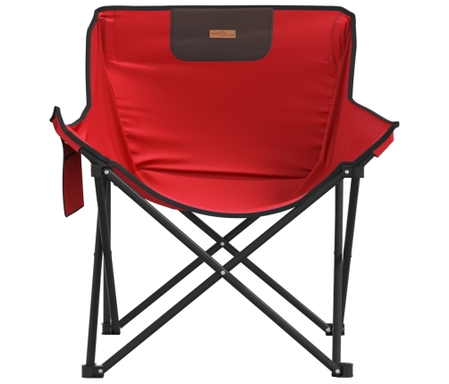 Sillas de camping con bolsillo plegables 2 unidades rojo