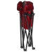 Sillas de camping con bolsillo plegables 2 unidades rojo