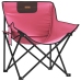 Sillas de camping con bolsillo plegables 2 unidades rosa