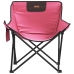 Sillas de camping con bolsillo plegables 2 unidades rosa