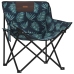 Sillas de camping con bolsillo plegable 2 uds estampado hojas