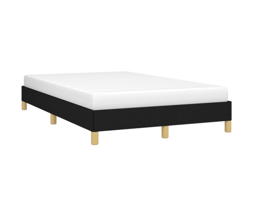 Estructura de cama tela negro 120x190 cm