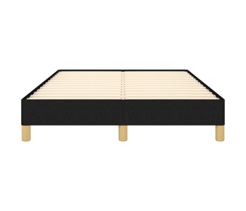 Estructura de cama tela negro 120x190 cm