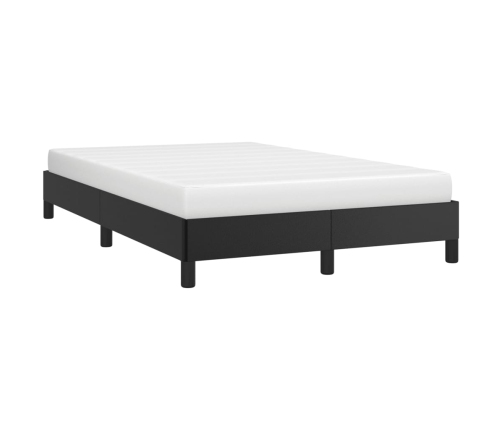 Estructura de cama cuero sintético negro 120x190 cm