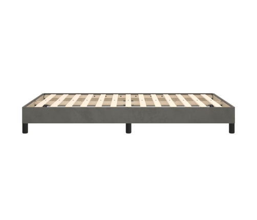 Estructura de cama terciopelo gris oscuro 120x190 cm