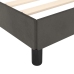 Estructura de cama terciopelo gris oscuro 120x190 cm