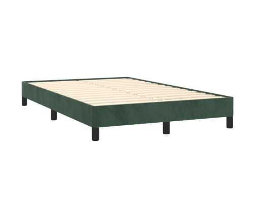 vidaXL Estructura de cama terciopelo verde 120x190 cm