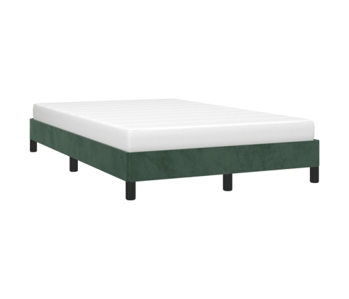 vidaXL Estructura de cama terciopelo verde 120x190 cm