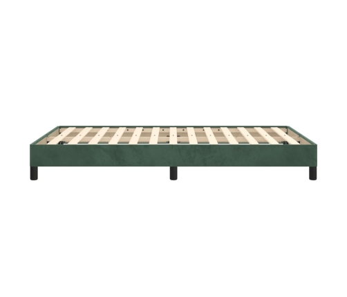 vidaXL Estructura de cama terciopelo verde 120x190 cm