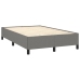 Estructura de cama tela gris oscuro 120x190 cm