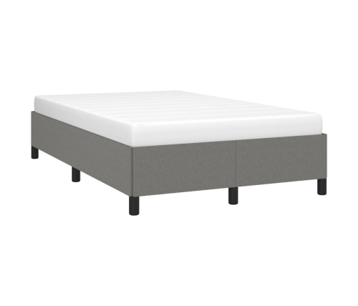 Estructura de cama tela gris oscuro 120x190 cm