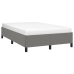 Estructura de cama tela gris oscuro 120x190 cm