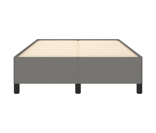 Estructura de cama tela gris oscuro 120x190 cm