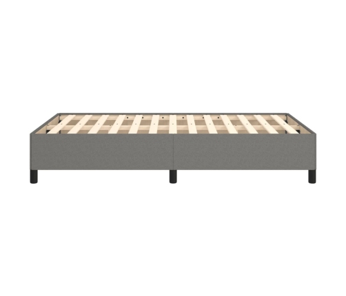 Estructura de cama tela gris oscuro 120x190 cm