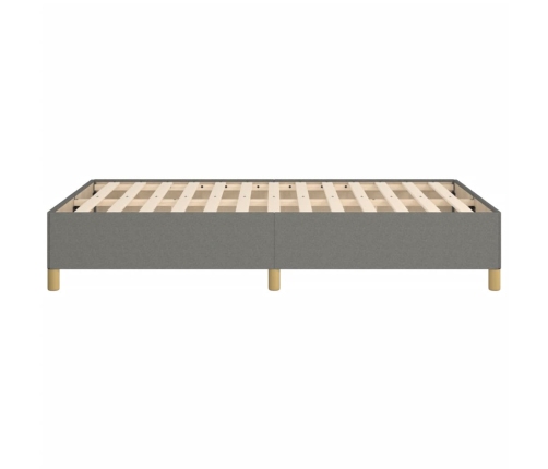 Estructura de cama sin colchón tela gris oscuro 120x190 cm