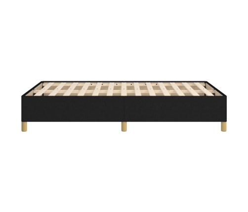 Estructura de cama sin colchón tela negro 120x190 cm