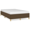 vidaXL Estructura de cama tela marrón oscuro 120x190 cm