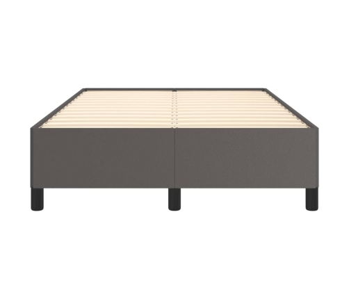 vidaXL Estructura de cama cuero sintético gris 120x190 cm