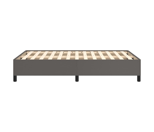 vidaXL Estructura de cama cuero sintético gris 120x190 cm