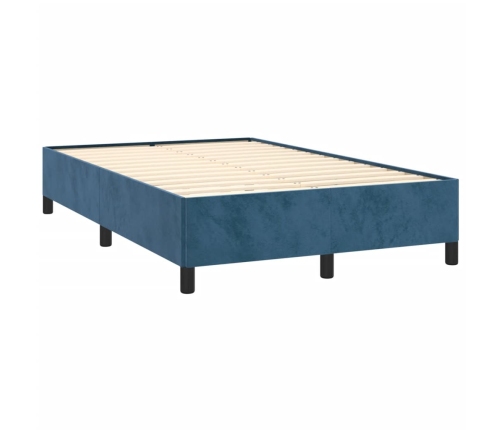 vidaXL Estructura de cama terciopelo azul oscuro 120x190 cm