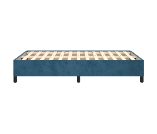 vidaXL Estructura de cama terciopelo azul oscuro 120x190 cm