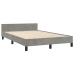 vidaXL Estructura cama con cabecero terciopelo gris claro 120x190 cm