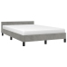 vidaXL Estructura cama con cabecero terciopelo gris claro 120x190 cm