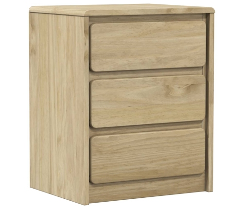 Mesita de noche SAUDA madera de pino maciza roble 44x35x56 cm