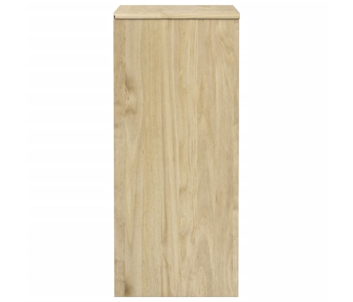 Cajonera SAUDA madera maciza de pino color roble 76,5x39x91 cm