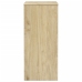 Cajonera SAUDA madera maciza de pino color roble 76,5x39x91 cm