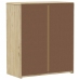 Cajonera SAUDA madera maciza de pino color roble 76,5x39x91 cm