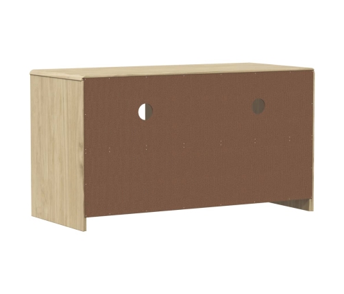 Mueble de TV SAUDA madera maciza pino color roble 99x43x55 cm