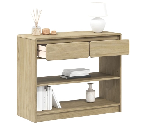 Mesa consola SAUDA madera maciza de pino roble 89,5x36,5x73 cm