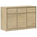 Aparador SAUDA madera maciza pino color roble 114x43x75,5 cm