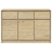 Aparador SAUDA madera maciza pino color roble 114x43x75,5 cm