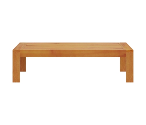 Mesa de jardín madera maciza de acacia 100x50x27 cm