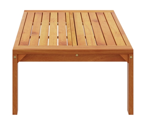 Mesa de jardín madera maciza de acacia 100x50x27 cm