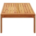 Mesa de jardín madera maciza de acacia 100x50x27 cm