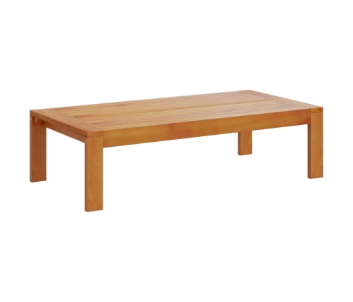 Mesa de jardín madera maciza de acacia 100x50x27 cm