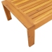 Mesa de jardín madera maciza de acacia 100x50x27 cm