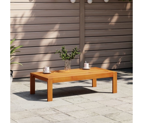 Mesa de jardín madera maciza de acacia 100x50x27 cm